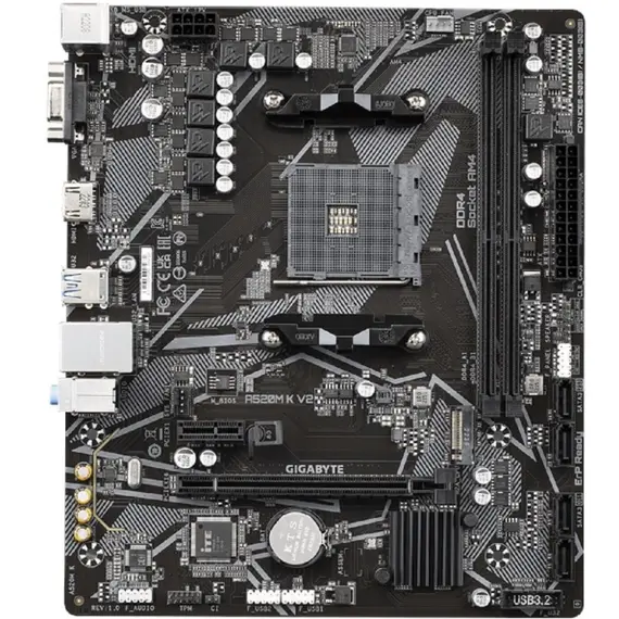 დედა დაფა GIGABYTE Motherbard A520M K V2 sAM4 A520 2xDDR4 M.2 HDMI mATX - Primestore.ge