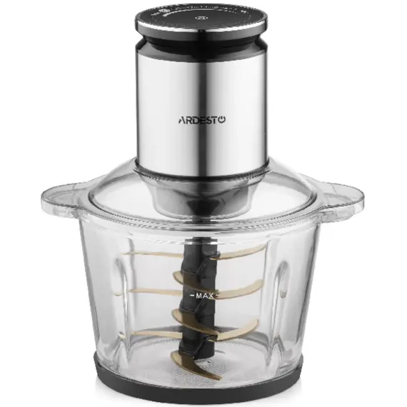 ჩოფერი ARDESTO Shredder, 800W, bowl-3000ml, glass, stainless steel case, black - Primestore.ge