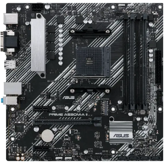 დედა დაფა ASUS Motherboard PRIME A520M-A II/CSM sAM4 A520 4xDDR4 HDMI D-Sub DP mATX - Primestore.ge