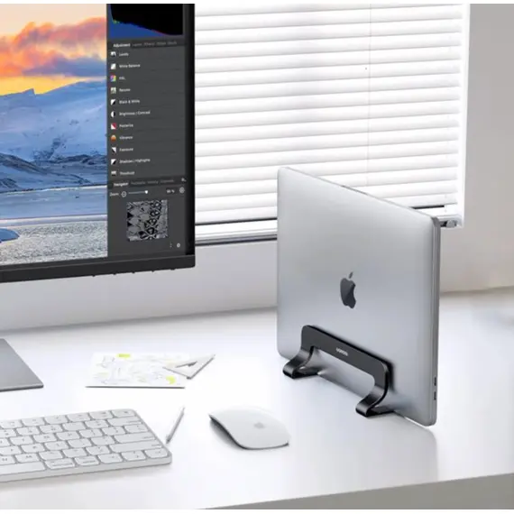 ნოუთბუქის სადგამი UGREEN LP258 (25706), Vertical Laptop Stand, Space Saver - Primestore.ge