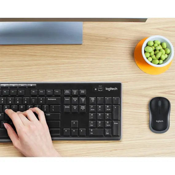 კლავიატურა და მაუსი LOGITECH MK270 Wireless Combo - BLACK - US INT'L - EER - Primestore.ge