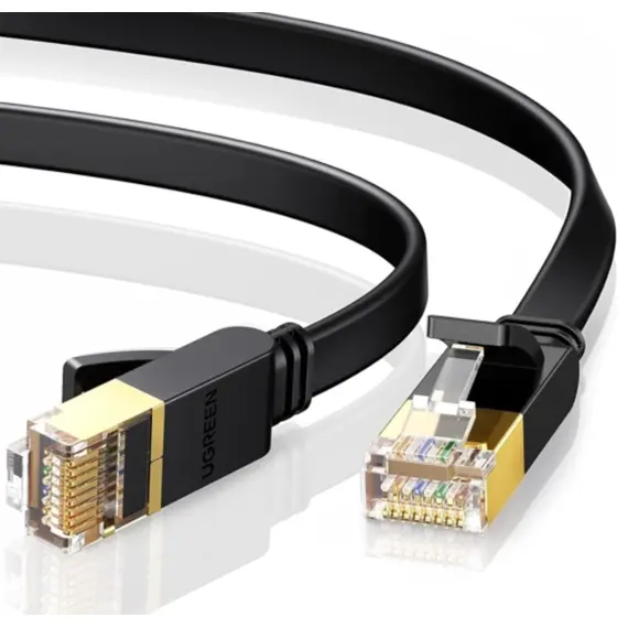 ქსელი კაბელი UGREEN NW106 (11263), CAT7 Patch Cord LAN Cable, 5m, Black - Primestore.ge