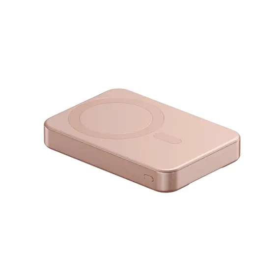პორტატული დამტენი SATECHI Qi2 10K Magnetic Power Bank with Stand (Desert Rose) - Primestore.ge