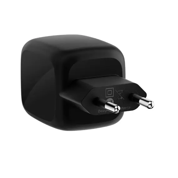 ადაპტერი BELKIN 67w Dual USB-C PD wall Charger with PPS, Black - Primestore.ge