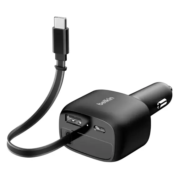 მანქანის დამტენი BELKIN 75w Car Charger with USB-C Cable - Primestore.ge