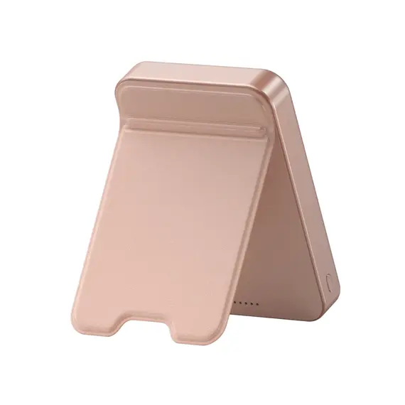 პორტატული დამტენი SATECHI Qi2 10K Magnetic Power Bank with Stand (Desert Rose) - Primestore.ge