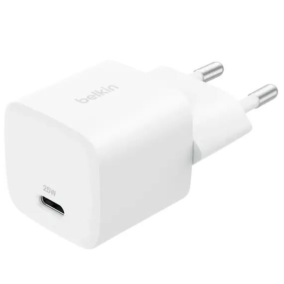 ადაპტერი BELKIN 25W USB-C PD WALL CHARGER WITH PPS, WHT - Primestore.ge