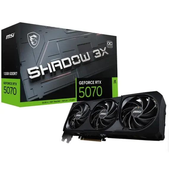 ვიდეო დაფა MSI GeForce RTX 5070 12G SHADOW 3X OC - Primestore.ge