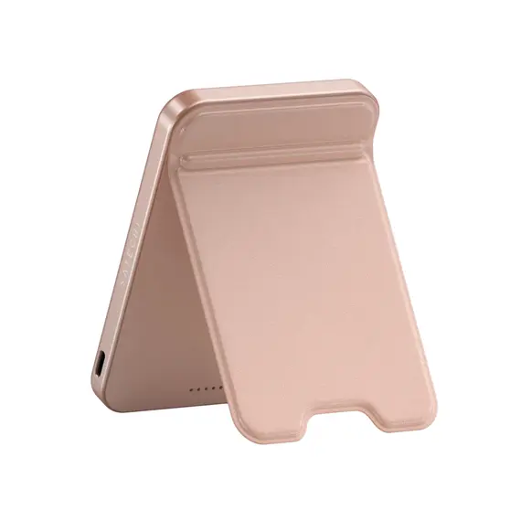 პორტატული დამტენი SATECHI Qi2 5K Magnetic Power Bank with Stand (Desert Rose) - Primestore.ge