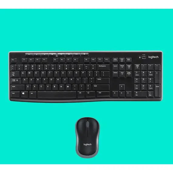 კლავიატურა და მაუსი LOGITECH MK270 Wireless Combo - BLACK - US INT'L - EER - Primestore.ge