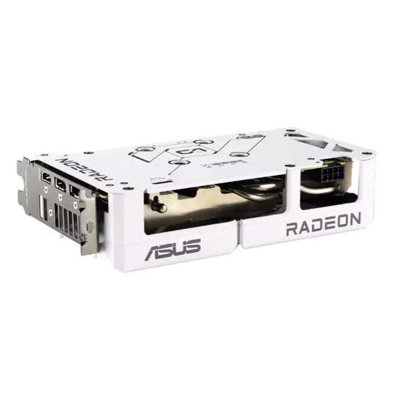 ვიდეო დაფა ASUS DUAL-RX9060XT-16G-WHITE//RX9060XT,HDMI,DP*2,16G,D6 - Primestore.ge
