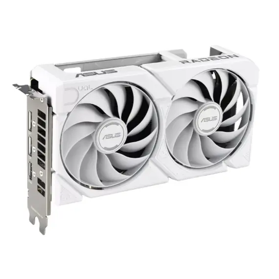 ვიდეო დაფა ASUS DUAL-RX9060XT-16G-WHITE//RX9060XT,HDMI,DP*2,16G,D6 - Primestore.ge