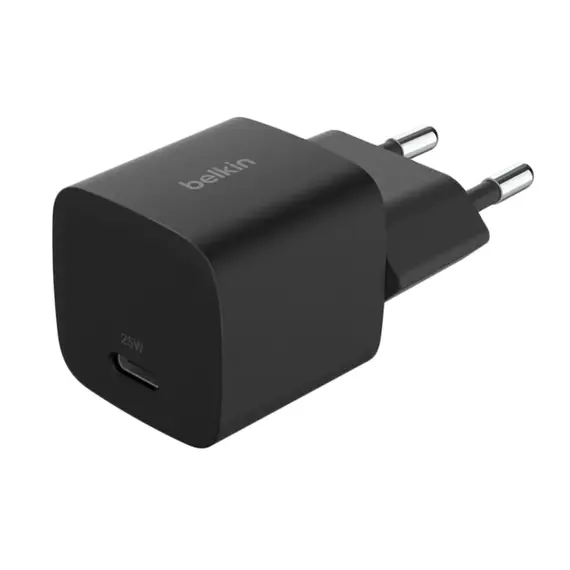 ადაპტერი BELKIN 25W USB-C PD WALL CHARGER WITH PPS, BLK - Primestore.ge