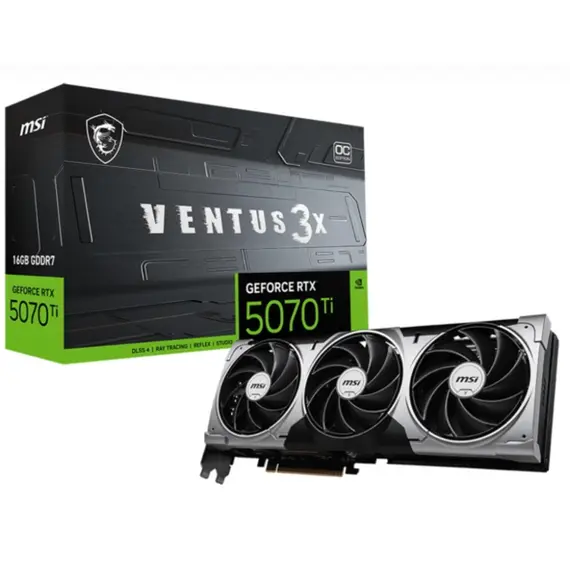 ვიდეო დაფა MSI GeForce RTX 5070 TI 16G SHADOW 3X OC - Primestore.ge
