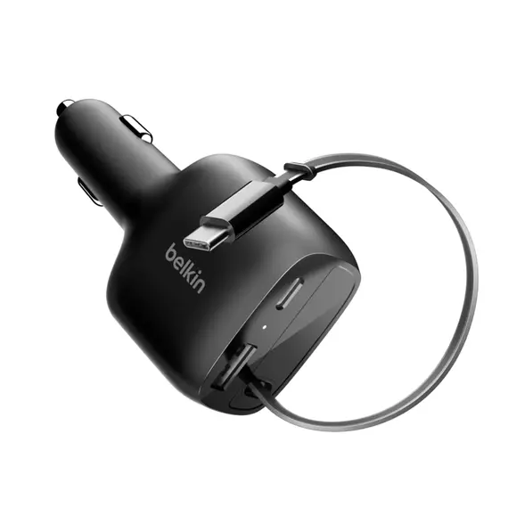 მანქანის დამტენი BELKIN 75w Car Charger with USB-C Cable - Primestore.ge