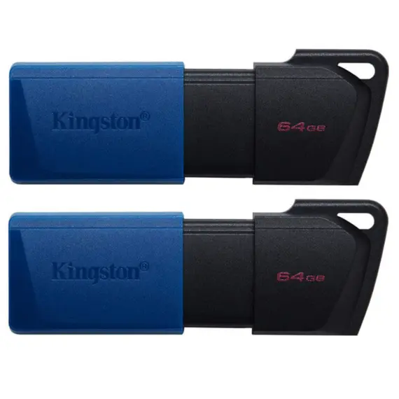 USB ფლეშ მეხსიერება Kingston DTXM/64GB SB 3.2 Type-A Gen1 DT Exodia M Black Blue - Primestore.ge