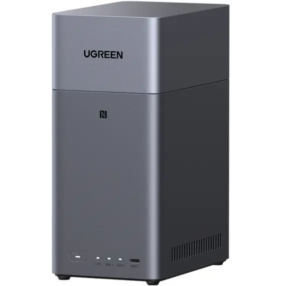 შენახვის სისტემა UGREEN NASync DH2300 (95998), Rockchip A72+A53, 4GB, Diskless, RJ45, USB, Type-C, HDMI, Space Gray - Primestore.ge