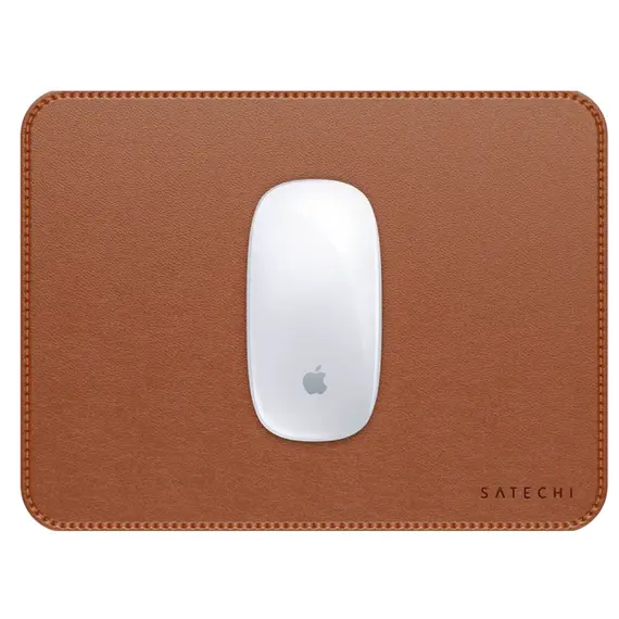 მაუსპადი SATECHI Vegan-Leather Premium Mouse Pad (Brown) - Primestore.ge