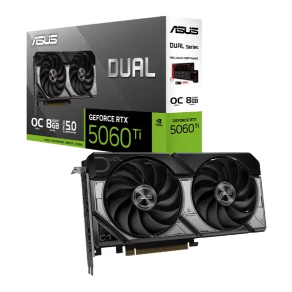 ვიდეო დაფა Asus DUAL-RTX5060TI-O8G//RTX5060TI,HDMI,DP*3,8G,D7 - Primestore.ge