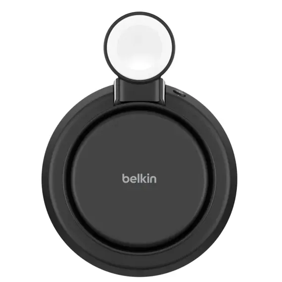 უსადენო დამტენი BELKIN 25w QI2 3-IN-1 Wireless Charging Stand, Black - Primestore.ge