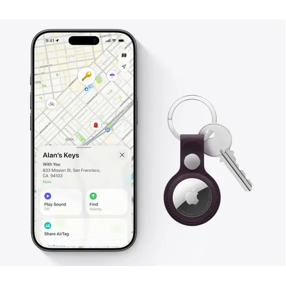 Bluetooth თრექერი Apple AirTag 2 4 Pack White - Primestore.ge