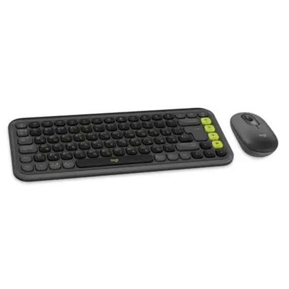 კლავიატურა და მაუსი Logitech Pop Icon Combo L920-013140 Graphite - Primestore.ge