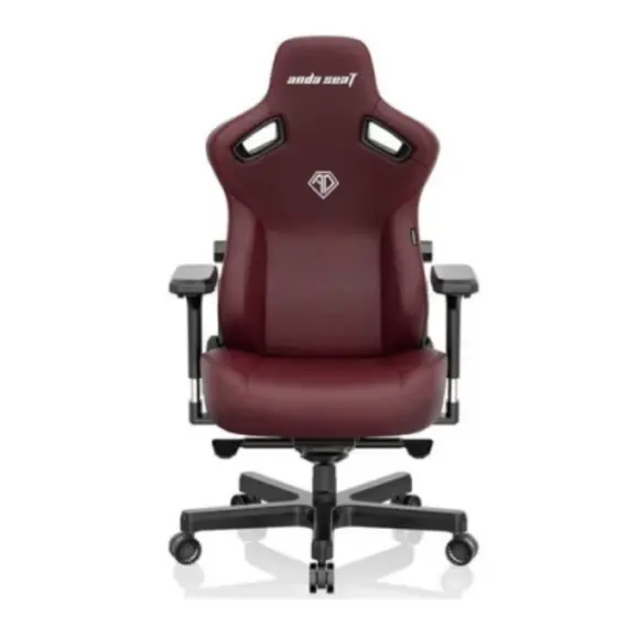სათამაშო სავარძელი AndaSeat Chair Kaiser 3, PVC leather, 4D-Armrests, maroon - Primestore.ge