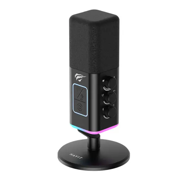 მიკროფონი Havit GK71 Recording Live Microphone Black - Primestore.ge