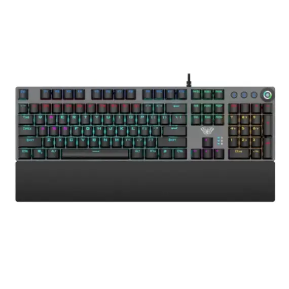 კლავიატურა AULA F2058 LED Wired Mechanical Gaming Keyboard (Blue switch) - Primestore.ge