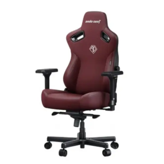 სათამაშო სავარძელი AndaSeat Chair Kaiser 3E, PVC leather, 4D-Armrests, maroon - Primestore.ge