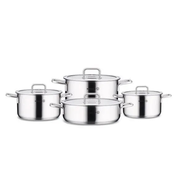 ქვაბების ნაკრები Korkmaz A2931 Stella 8 pcs Cookware Set - Primestore.ge