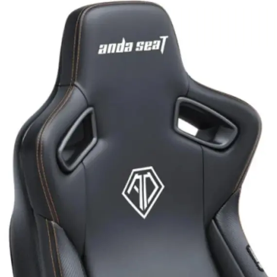 სათამაშო სავარძელი AndaSeat Chair Kaiser 3E, PVC leather, 4D-Armrests, black - Primestore.ge
