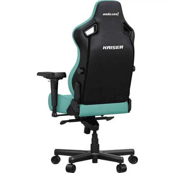 სათამაშო სავარძელი AndaSeat Chair Kaiser 4 V2 XL, PVC leather, 6D-Armrests, green - Primestore.ge