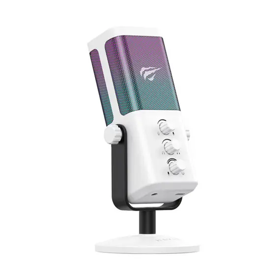მიკროფონი Havit GK65 Recording Live Microphone White - Primestore.ge