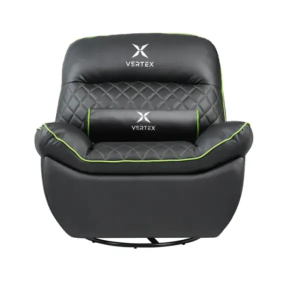 სათამაშო სავარძელი Vertex Throne Gaming Sofa Green/PVC - Primestore.ge