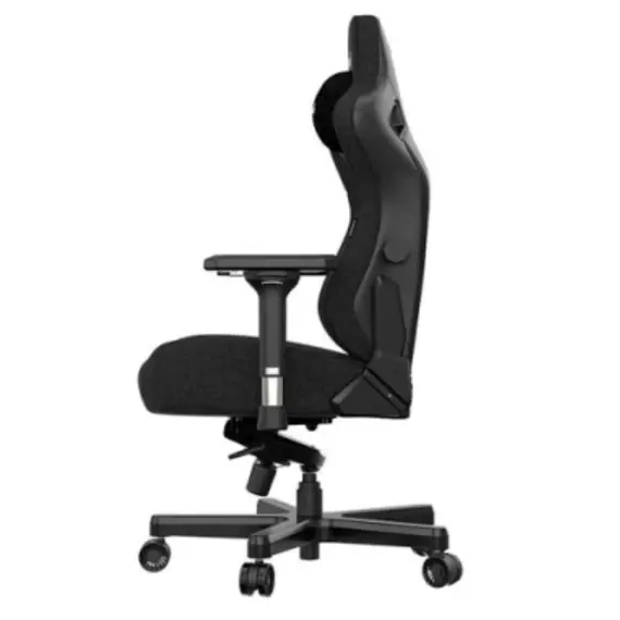 სათამაშო სავარძელი AndaSeat Chair Kaiser 3, linen fabric, 4D-Armrests, black - Primestore.ge