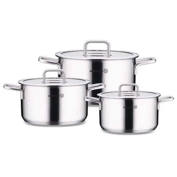 ქვაბების ნაკრები Korkmaz A2930 Stella 6 pcs Cookware Set - Primestore.ge