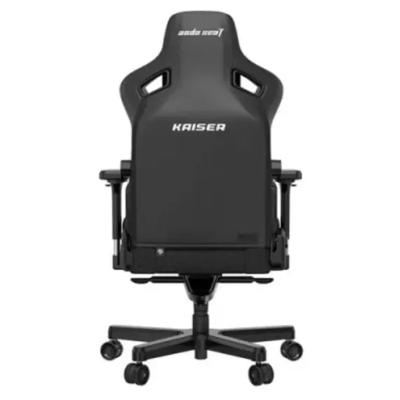 სათამაშო სავარძელი AndaSeat Chair Kaiser 3, linen fabric, 4D-Armrests, black - Primestore.ge