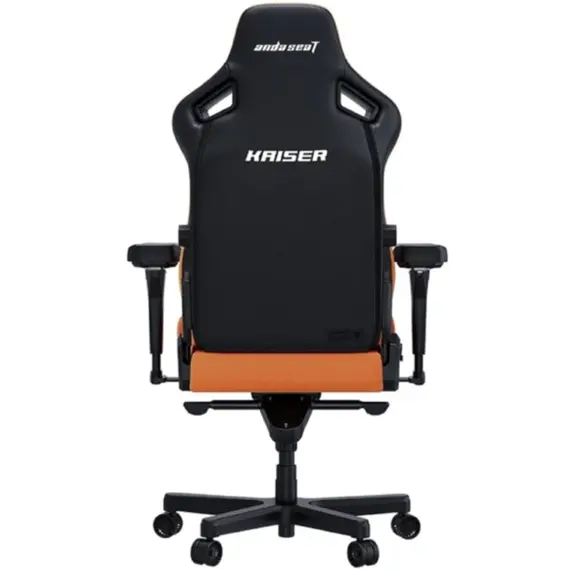 სათამაშო სავარძელი AndaSeat Chair Kaiser 4 V2, PVC leather, 6D-Armrests, orange - Primestore.ge