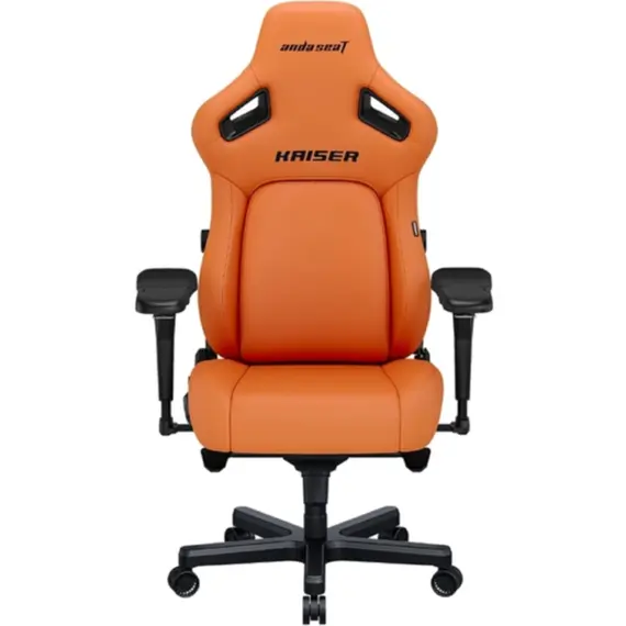 სათამაშო სავარძელი AndaSeat Chair Kaiser 4 V2, PVC leather, 6D-Armrests, orange - Primestore.ge