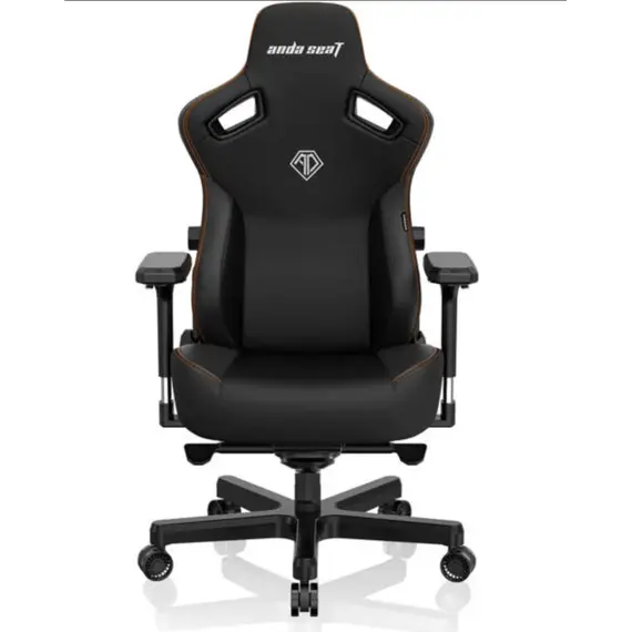სათამაშო სავარძელი AndaSeat Chair Kaiser 3, PVC leather, 4D-Armrests, black - Primestore.ge