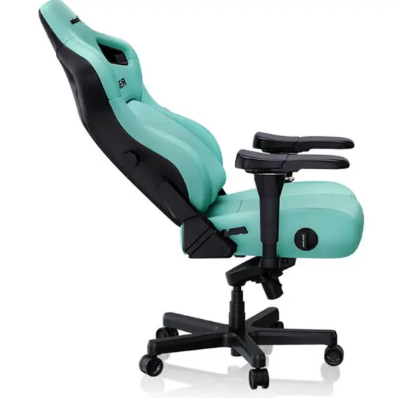 სათამაშო სავარძელი AndaSeat Chair Kaiser 4 V2 XL, PVC leather, 6D-Armrests, green - Primestore.ge