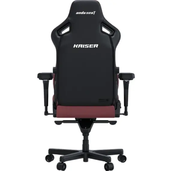 სათამაშო სავარძელი AndaSeat Chair Kaiser 4 V2, PVC leather, 6D-Armrests, maroon - Primestore.ge