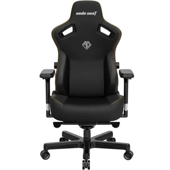 სათამაშო სავარძელი AndaSeat Chair Kaiser 3 XL, PVC leather, 4D-Armrests, black - Primestore.ge
