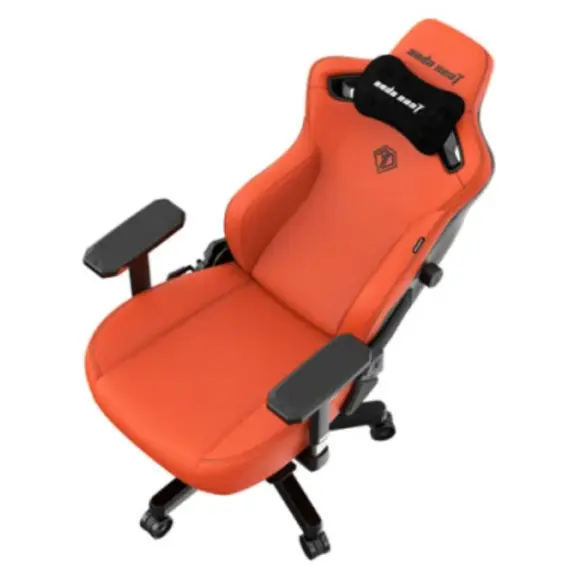 სათამაშო სავარძელი AndaSeat Chair Kaiser 3, PVC leather, 4D-Armrests, orange - Primestore.ge
