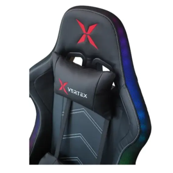 სათამაშო სავარძელი Vertex Illidan Gaming Chair RGB Black PU - Primestore.ge