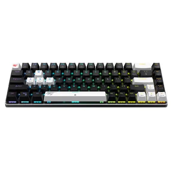 კლავიატურა Havit KB906L Gaming Keyboard Black/White - Primestore.ge