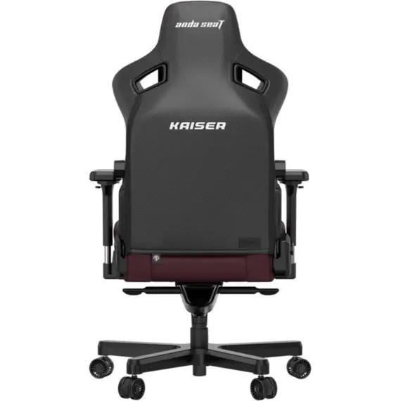 სათამაშო სავარძელი AndaSeat Chair Kaiser 3 XL, PVC leather, 4D-Armrests, maroon - Primestore.ge