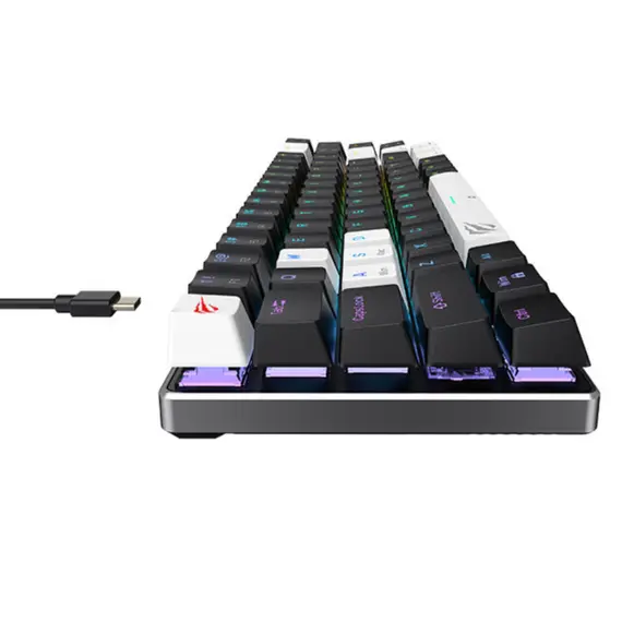 კლავიატურა Havit KB906L Gaming Keyboard Black/White - Primestore.ge