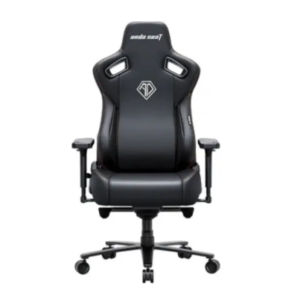 სათამაშო სავარძელი AndaSeat Chair Kaiser 3E, PVC leather, 4D-Armrests, black - Primestore.ge